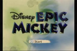Disney Epic Mickey Title Screen